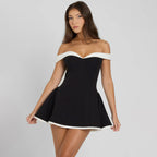 Women's Clothing2026New Fashion Off-Shoulder Sexy Strapless Slim Fit Short Dress
