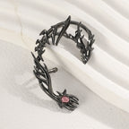 Star Style Thorn Spine Skeleton Mechanical Style Ear Hook Niche Design Irregular Metal Non-Pierced Ear Clip Unisex Earrings Has Been Blessed for Safety