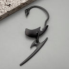Star Style Thorn Spine Skeleton Mechanical Style Ear Hook Niche Design Irregular Metal Non-Pierced Ear Clip Unisex Earrings Has Been Blessed for Safety