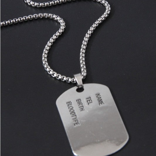 Star Style Fashion Simple Shield Personality Temperament Unisex Wearable Long Necklace High-Quality Material Necklace