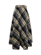 90s Grunge Plaid Maxi Skirt - "Brutal" MV Aesthetic
