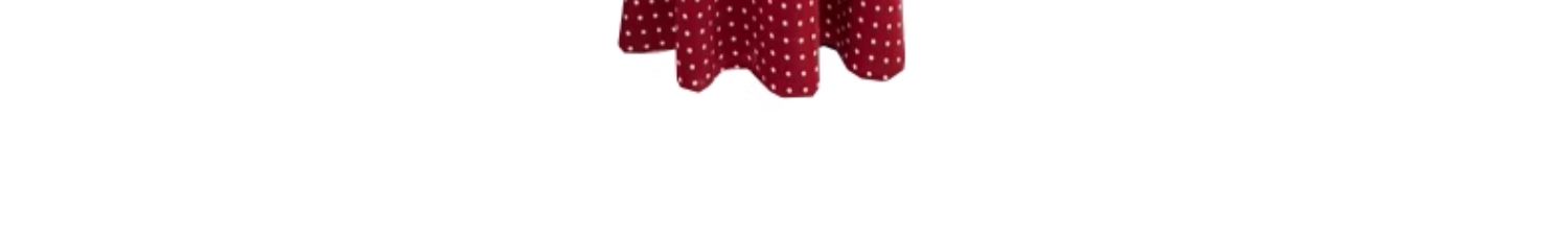 Star Custom Celebrity Design2025Spring and Summer French Retro Sweetheart V Red Polka Dot Halter Neck Dress for Women, Backless Tie Strap Vest Long Dress