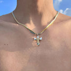 Star Custom 2025New Year's Exaggerated Punk Necklace y2k Irregular Subculture Hip-Hop Trend Unisex Niche Collarbone Chain