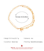 Celebrity Style Jewelry Niche Design Hot Girl Imitation Pearl Tassel Heart Cross Butterfly Versatile Necklace for Women