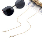 Celebrity Style Snake Chain Stainless Steel Non-Fading Mask Chain Titanium Steel Glasses Chain Women's Neck Hanging Men's Mask Rope Hanging Chain High-End Safety Protection