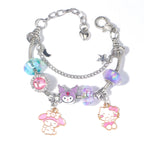 Hot Selling Sanrio Beaded Bracelet Cartoon Kuromi Labubu Beaded Bracelet Women's Accessories