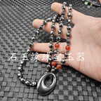 Star Custom Celebrity Imitation Terahertz Dolphin Necklace Round Ring Jade Clasp Cross Necklace Jewelry Sweater Chain Collarbone Necklace