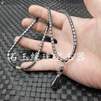 Star Custom Celebrity Imitation Terahertz Dolphin Necklace Round Ring Jade Clasp Cross Necklace Jewelry Sweater Chain Collarbone Necklace