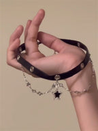 Star Custom 2025New Year's Exaggerated Punk Necklace y2k Irregular Subculture Hip-Hop Trend Unisex Niche Collarbone Chain
