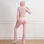 Y2K "McBling" Velour Tracksuit - Mint Green 2000s Aesthetic