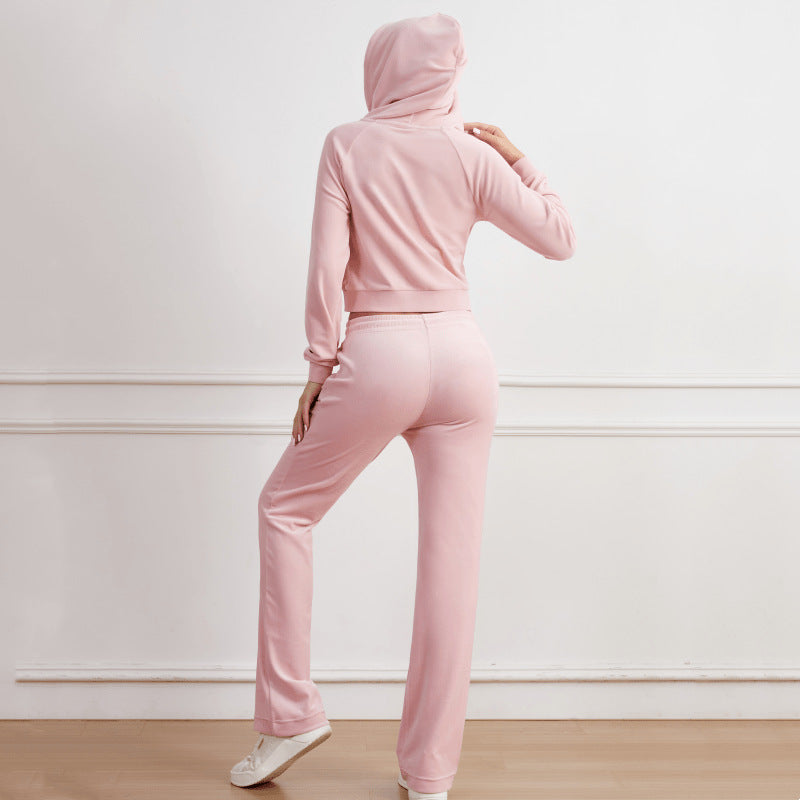 Y2K "McBling" Velour Tracksuit - Mint Green 2000s Aesthetic