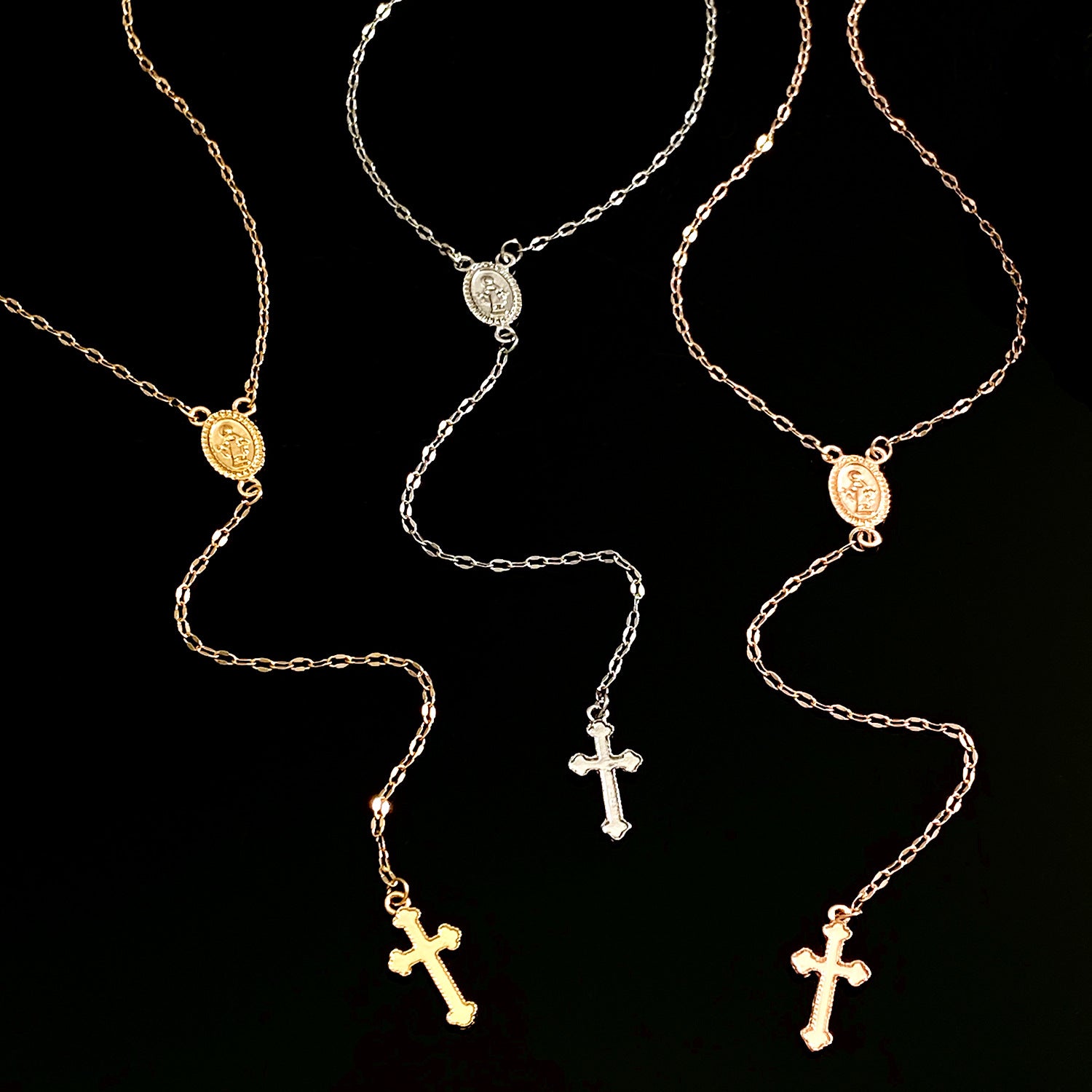 Celebrity Style Popular Cross Long Chain Necklace for Women Easter Trendy Jewelry Sexy Tassel Virgin Mary Pendant