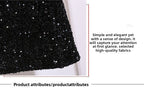 Sequin Strap Dress Little Black Dress Nightclub Black Slimming Sexy Disco Women's Short Dress Party Gathering Dress