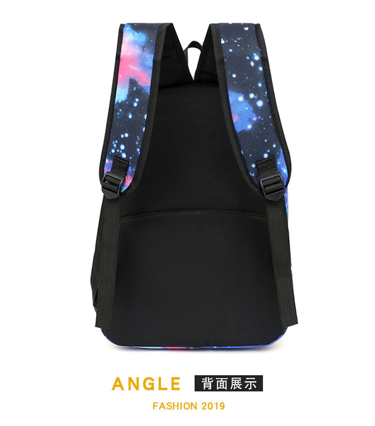 Celebrity Style Trendy European and American Billie Pencil Bag Shoulder Backpack Three-piece School Bag
