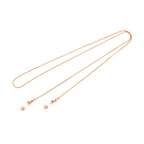 Celebrity Style Snake Chain Stainless Steel Non-Fading Mask Chain Titanium Steel Glasses Chain Women's Neck Hanging Men's Mask Rope Hanging Chain High-End Safety Protection