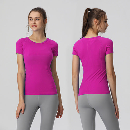 Star Custom SWIFT SPEED Yoga Clothes Women's Top Sexy Quick-Drying Gym Sports Morning Exercise Running Round Neck Short Sleeve TS