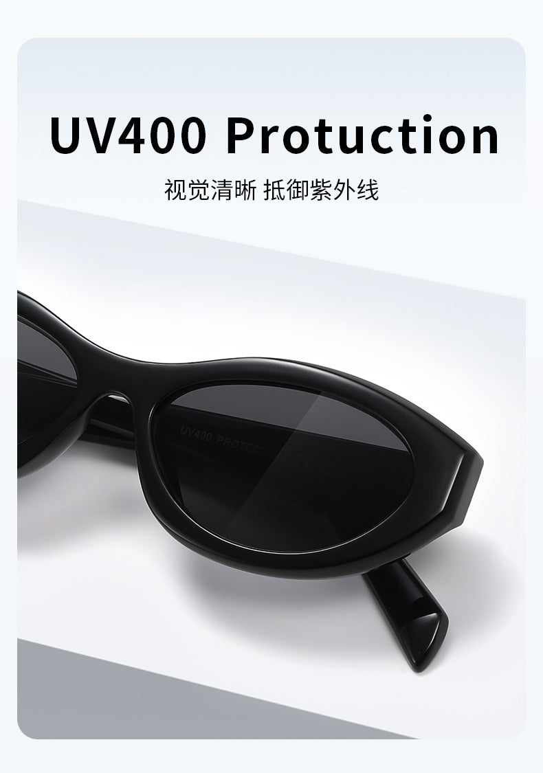 Cat Eye Sunglasses PA Same Style Personality Hot Girl Style Sunglasses Fashion Glasses9069Ultraviolet Ray