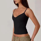 Street Style Camisole Summer Dopamine Hot Girl Crop Top T Women's Milk Silk Tank Top