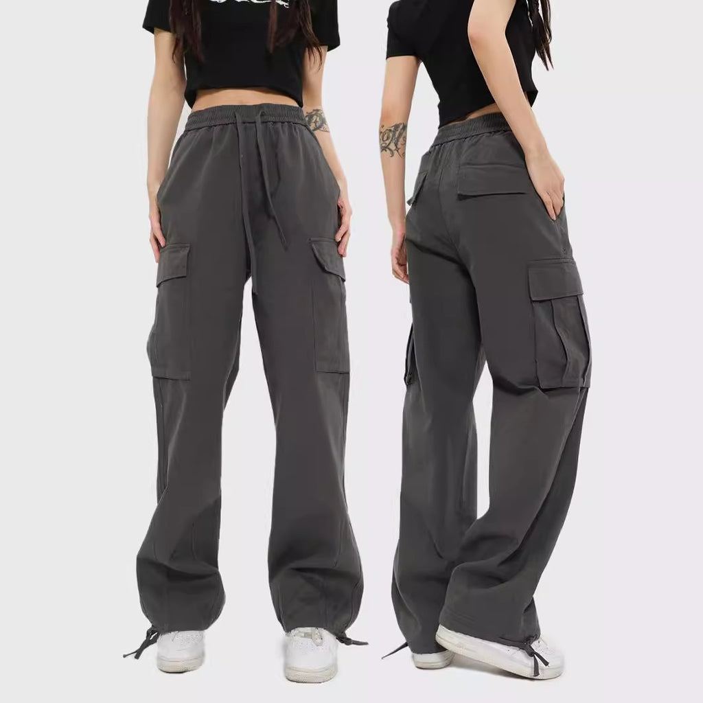 New Retro Cargo Pants Japanese Style Trendy Street Wide-Leg Pants Fashion Unisex Casual Pants Hot Girl