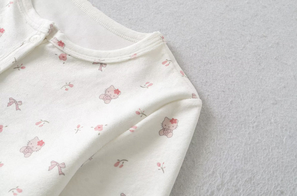 2025Autumn New Sexy Hot Girl Outfit Floral Fleece Sexy Cardigan Slim Fit Slimming Jacket