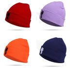 New style knitted hat similar to celebrity style Billie Knitted Hat Embroidery Autumn Winter Export Pullover Brimless Hat