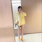 RL Raff Little Pony Logo Embroidered Long Sleeve Plaid Shirt for Women POLO Cotton Sun Protection Shirt Spring Summer Casual Top