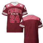 Same Style as Stars Billie Concert T T-shirt Football T Special Shirt T Short Sleeve Shirt Set