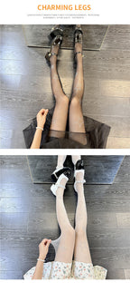 "Teenage Dream" Star Rhinestone Tights - Sheer Sparkle Mesh