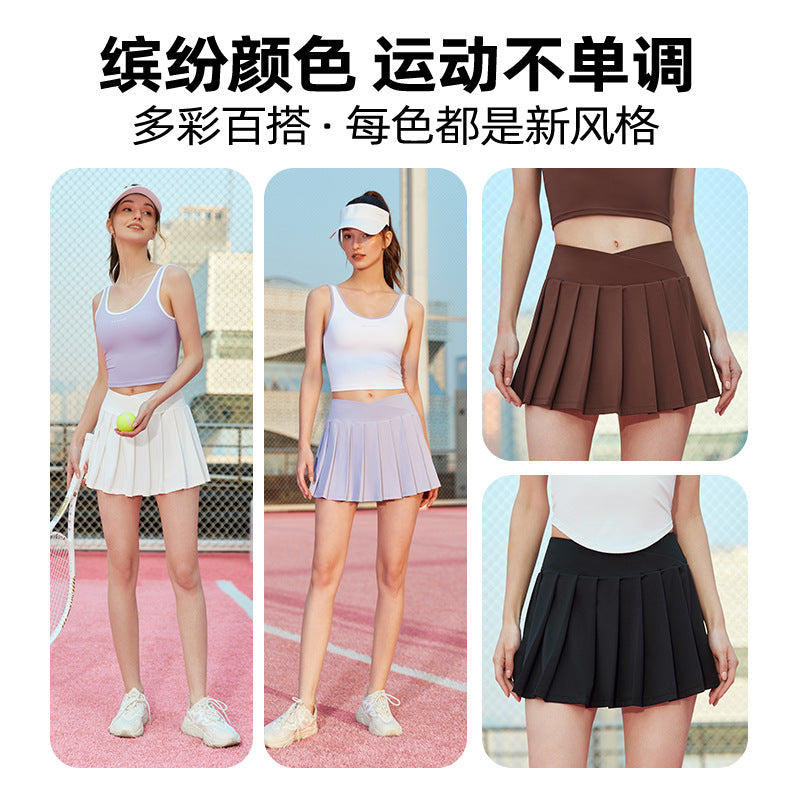 Pop-Punk Princess Pleated Mini Skirt - High Waist Tennis Core
