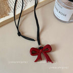Star Custom New Mysterious Black Long Geometric Pendant Necklace for Women New Chinese Style Niche High-end Versatile Necklace Wholesale