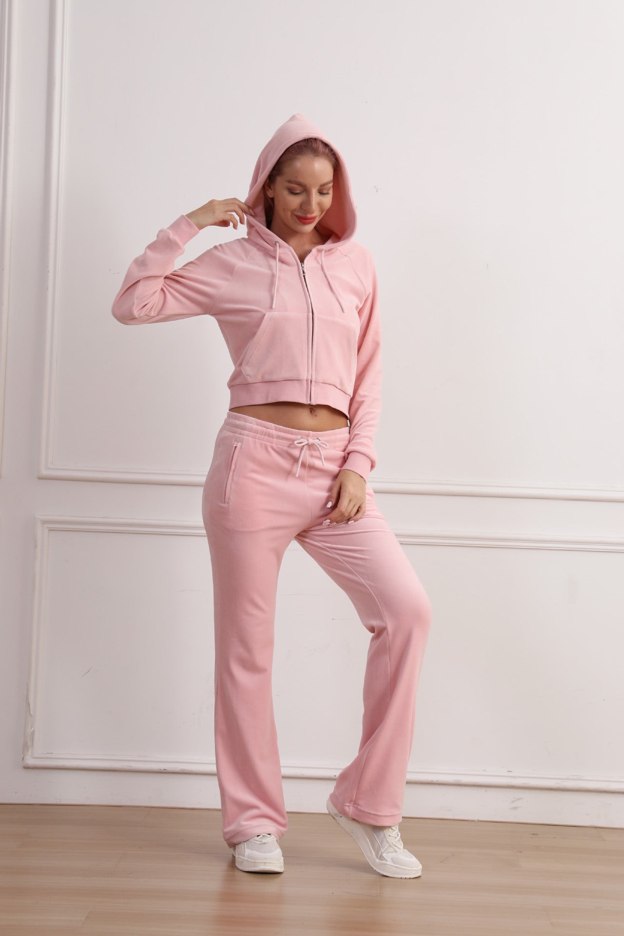 Y2K "McBling" Velour Tracksuit - Mint Green 2000s Aesthetic