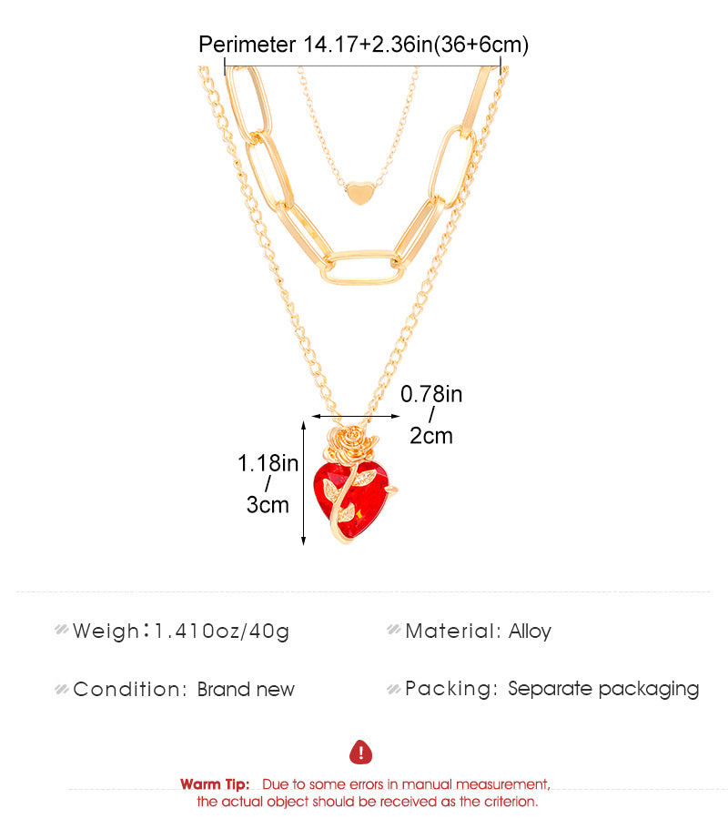 Celebrity Style Jewelry Niche Design Hot Girl Imitation Pearl Tassel Heart Cross Butterfly Versatile Necklace for Women