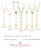 Celebrity Style Popular Cross Long Chain Necklace for Women Easter Trendy Jewelry Sexy Tassel Virgin Mary Pendant