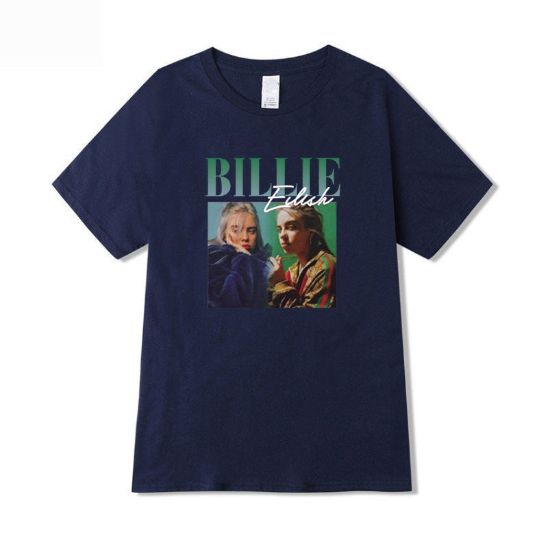 Celebrity Style Pure Cotton Short Sleeve Billie Printing T Shirt New Top