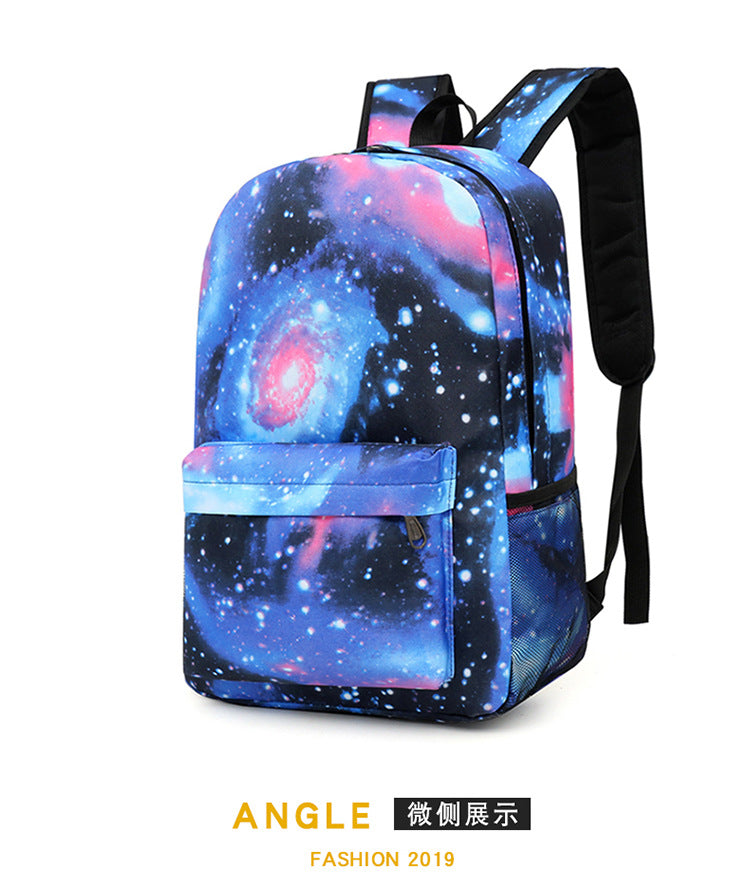 Celebrity Style Trendy European and American Billie Pencil Bag Shoulder Backpack Three-piece School Bag