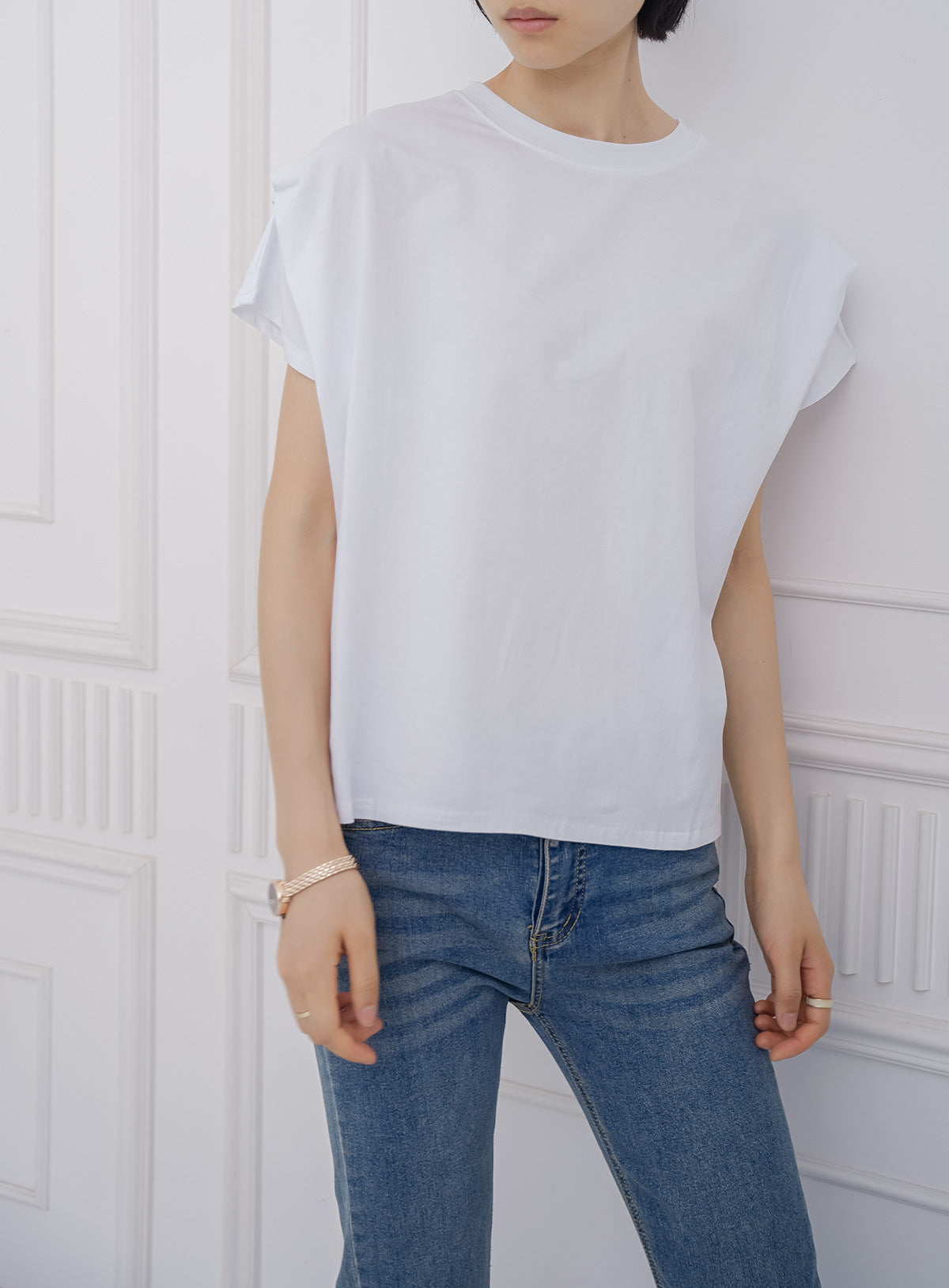 Star Custom Japanese Style New Model Lotte8Color Summer Stripes T Women's Cotton Loose Batwing Sleeve Knitted Top