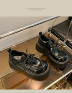 90s Grunge Platform Oxfords - Chunky Sole height Booster