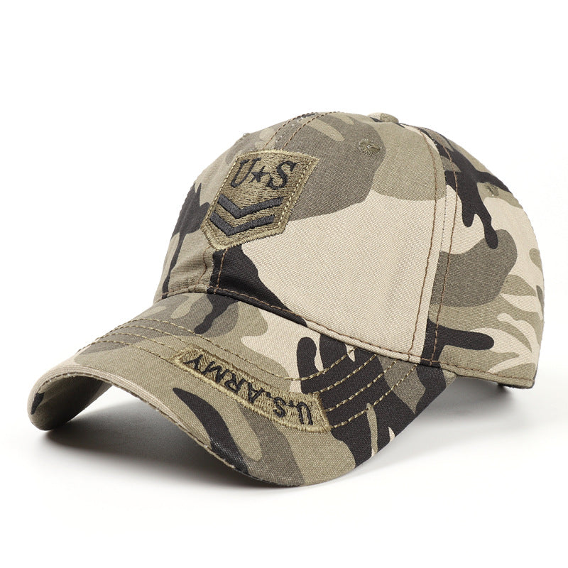 Celebrity Style Hat Autumn Winter Hat Cotton Soft Top Outdoor Camouflage Baseball Cap Unisex Hat Mountaineering Duckbill Cap