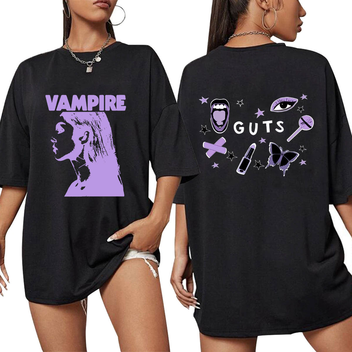 SOUR Prom Queen Graphic Tee - Navy Blue Archive