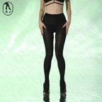 "Teenage Dream" Star Rhinestone Tights - Sheer Sparkle Mesh