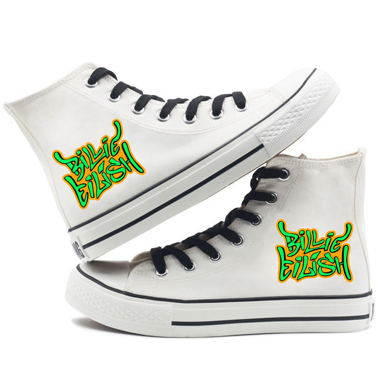 Same Style as Stars BILLIE Canvas shoes for men and women, Korean style breathable couple shoes