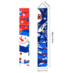 2026New Year Christmas Couplets Santa Claus Soldier Outdoor Decoration Door Curtain Hanging Flag Outdoor European and American