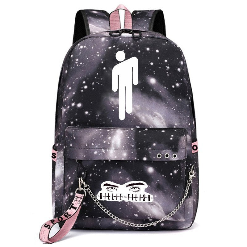 Same Style as Stars Billie Backpack Star l Empty USB Rechargeable Travel Backpack Student School Bag