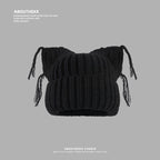 Same Style as Stars2025Winter Essential Cat Ear Tassel Hat for Women, Thickened Warm Knitted Hat, Fashionable Versatile Autumn Winter Cute Quality Style