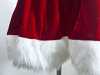 Red Fluffy Christmas Sexy Dress Red Cowboy Hat Pure Desire Set Santa Claus Costume