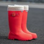 Star Custom Fashion Korean Style Women's High Tube Rain Boots Non-Slip Waterproof Wear-Resistant Long Tube Water Boots Adult Rubber Shoes