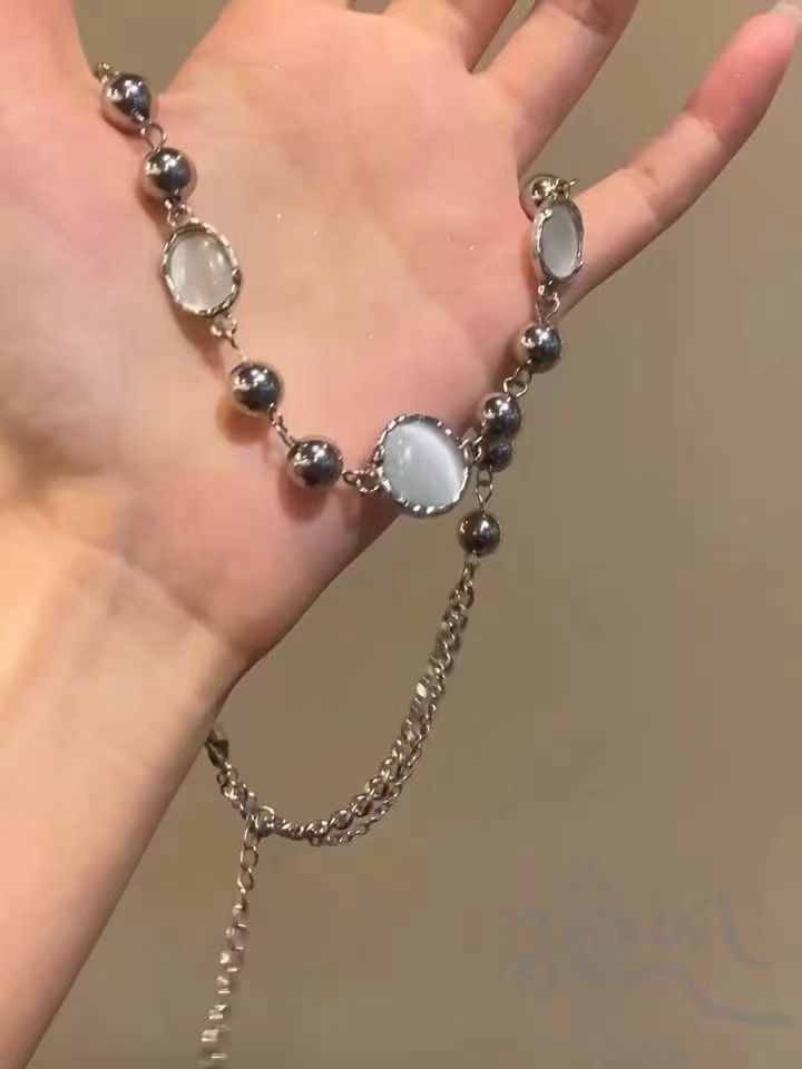 Star Custom 2025New Year's Exaggerated Punk Necklace y2k Irregular Subculture Hip-Hop Trend Unisex Niche Collarbone Chain