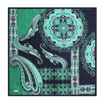 Same Style as Stars2025New Paisley Small Cashew Deformed Insect Satin70Silk Scarf Scarf Headscarf Fashion Design Small Water Drop Square Scarf Decoration Matching Headscarf