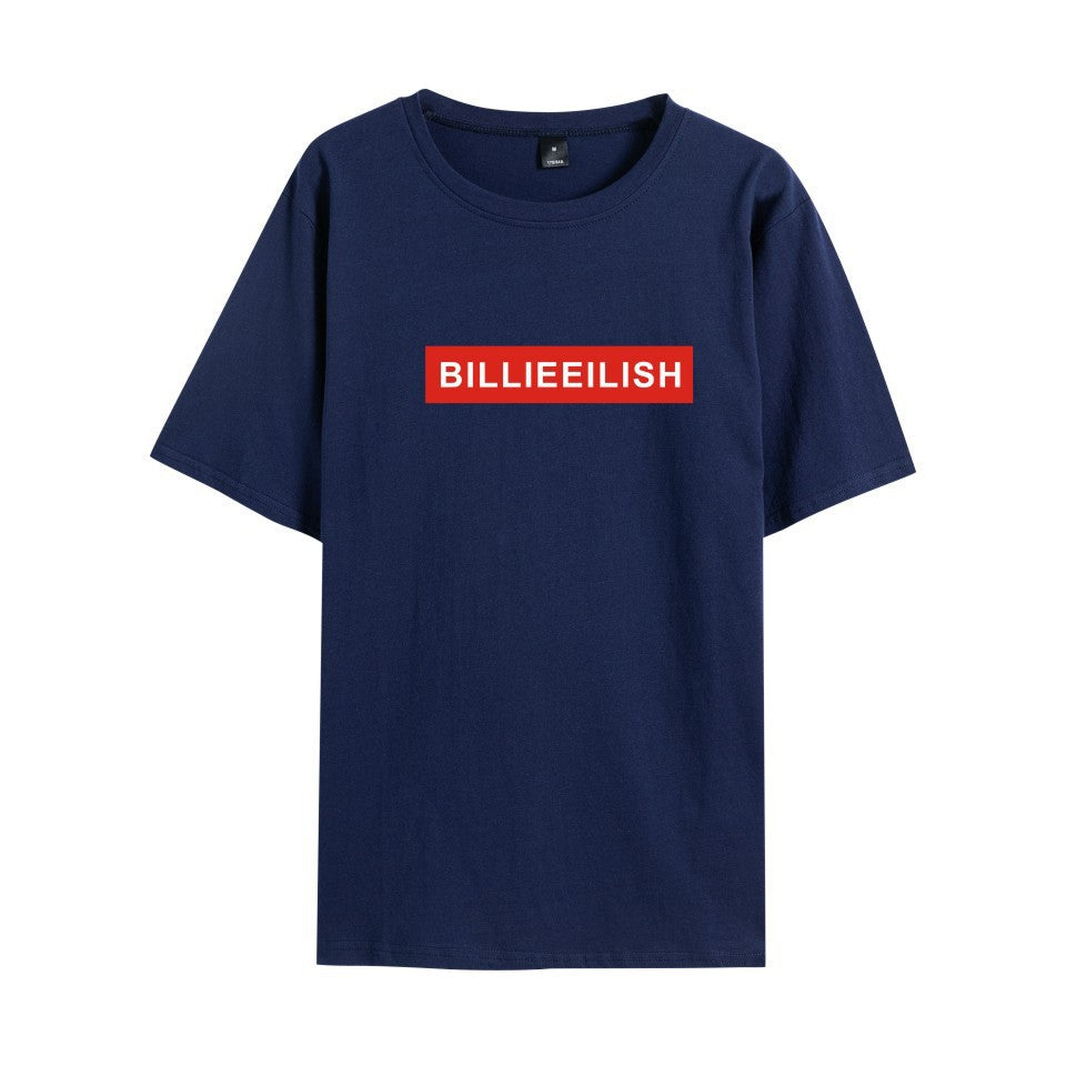 Celebrity Style Billy New Men's and Women's Round Neck Short Sleeve T Shirt