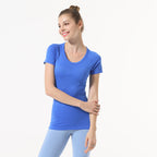 Star Custom SWIFT SPEED Yoga Clothes Women's Top Sexy Quick-Drying Gym Sports Morning Exercise Running Round Neck Short Sleeve TS